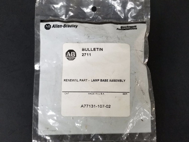 ALLEN BRADLEY 77137-107-02 LAMP BASE FOR PANELVIEW 550 ALLEN BRADLEY 77137-107-02 LAMP BASE FOR PANELVIEW 550