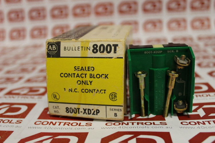 ALLEN BRADLEY 800T-XD2P CONTACT BLOCK, SEALED SWITCH BLOCK, 1 N.C.