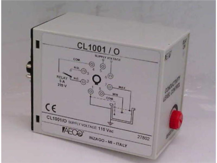 AECO CL1001/O RELAY LEVEL CONTROL CONDUCTIVITY 5AMP 220V 8PIN AECO CL1001/O RELAY LEVEL CONTROL CONDUCTIVITY 5AMP 220V 8PIN