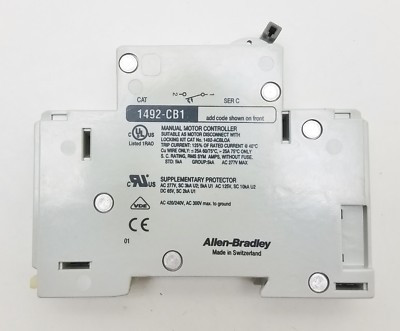ALLEN BRADLEY 1492-CB1 INCOMPLETE PART NUMBER ALLEN BRADLEY 1492-CB1 INCOMPLETE PART NUMBER