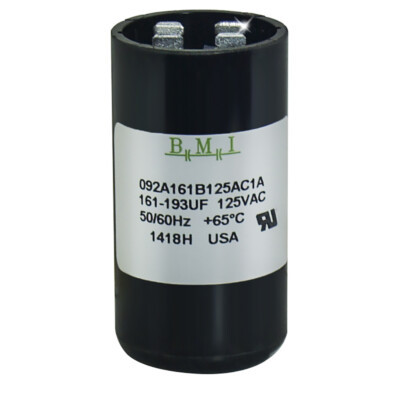 AEROVOX PSA1R10189N CAPACITOR 161-193MFD 110/125VAC FOR AC MOTOR START AEROVOX PSA1R10189N CAPACITOR 161-193MFD 110/125VAC FOR AC MOTOR START
