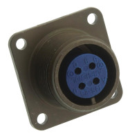 AMPHENOL 97-3102A-14S-2S MS (MIL-C-5015) /97 SERIES 3102A BOX MOUNTING RECEPTACLES, STRAIGHT BODY STYLE, SOLDER TERMINATION, 14S SHELL SIZE, 14S-2 INSERT ARRANGEMENT, RECEPTAC