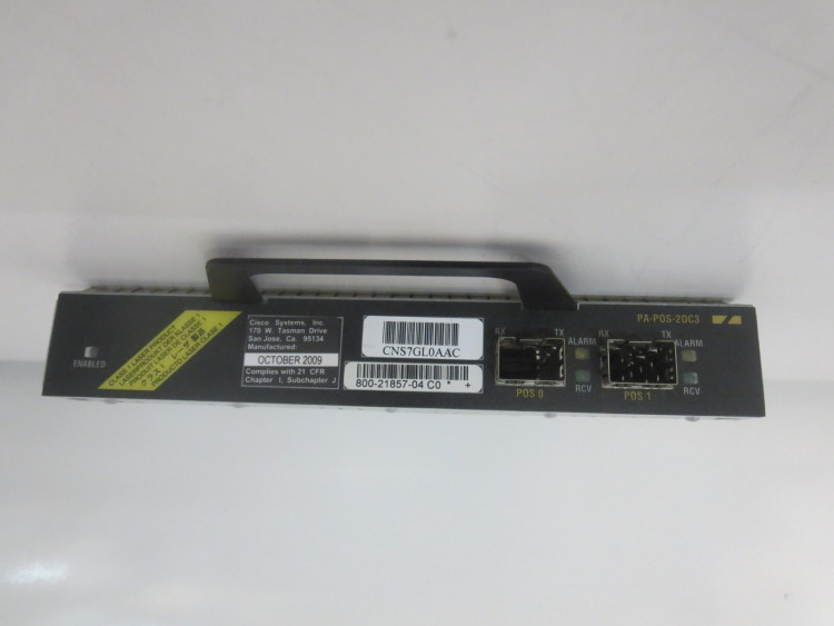 2 Port Packet/SONET OC3c/STM1 Port Adapter 2 Port Packet/SONET OC3c/STM1 Port Adapter