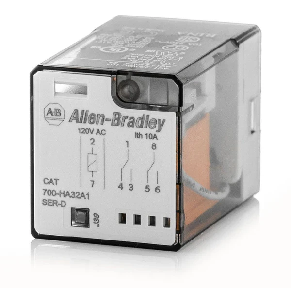 ALLEN BRADLEY 700-HA32A1-1 RELAY 10AMP 120VAC DPDT 8PIN ALLEN BRADLEY 700-HA32A1-1 RELAY 10AMP 120VAC DPDT 8PIN