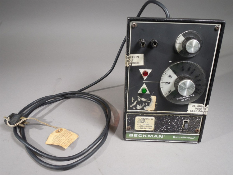 DANA LABORATORIES CONDUCTIVITY INDICATOR SOLU BRIDGE 120V 50/60HZ DANA LABORATORIES CONDUCTIVITY INDICATOR SOLU BRIDGE 120V 50/60HZ
