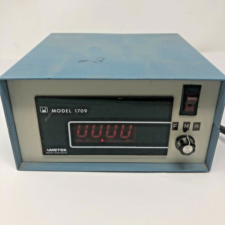 AMETEK 1709CR PANEL METER TACHOMETER 120VAC