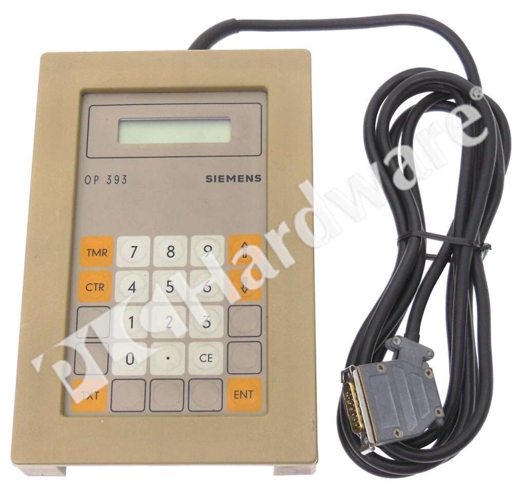 SIEMENS 6ES5-393-0UA11 OPERATOR PANEL HAND HELD KEYPAD MONOCHROME OP393 SIEMENS 6ES5-393-0UA11 OPERATOR PANEL HAND HELD KEYPAD MONOCHROME OP393