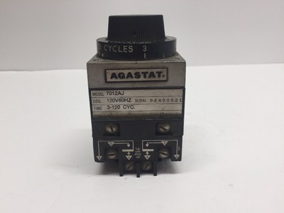 AGASTAT 7012AJ TIMING RELAY ON-DELAY DPDT 120VAC AGASTAT 7012AJ TIMING RELAY ON-DELAY DPDT 120VAC
