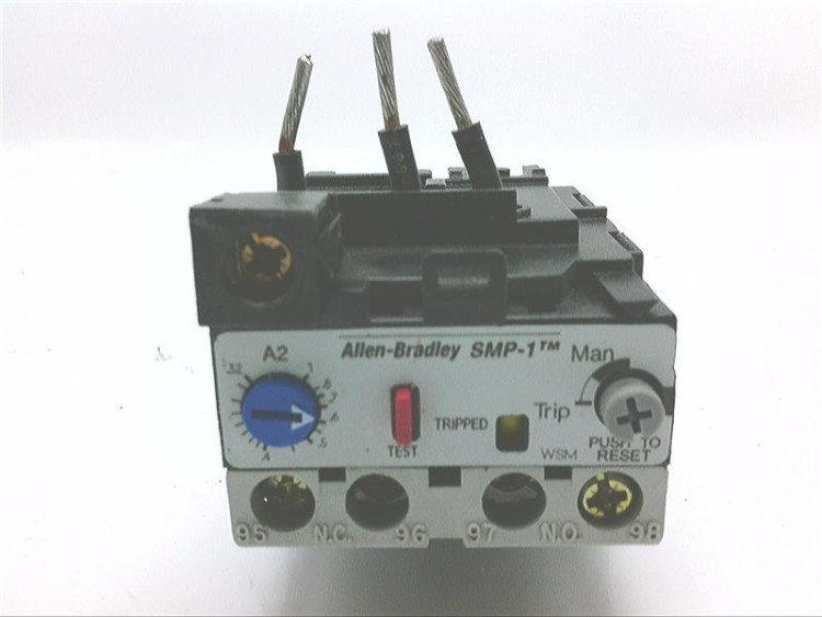 ALLEN BRADLEY 592-A2CT SMP-1 SOLID-STATE OLR, 3 PHASE, MANUAL RESET, 0.32-1.0A, CLASS 20 ALLEN BRADLEY 592-A2CT SMP-1 SOLID-STATE OLR, 3 PHASE, MANUAL RESET, 0.32-1.0A, CLASS 20