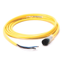 ALLEN BRADLEY 889D-B4AC-10 DC MICRO (M12), FEMALE, STRAIGHT, LED - PNP, 4-PIN, PVC CABLE, YELLOW, UNSHIELDED, IEC COLOR CODED, NO CONNECTOR, 10 METER (32.8 FEET)