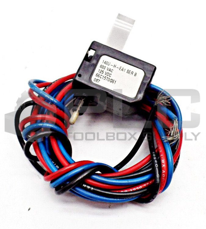 ALLEN BRADLEY 140U-H-EA1R1 AUXILIARY / ALARM COMBINATION (AX/AL): (1) 1A - 1B AND (1) 1M (MAKE)-1B (BREAK)