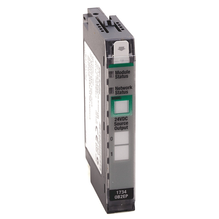 ALLEN BRADLEY 1734-OB2EP 24V DC 2 AMP 2 CHANNEL SOURCE OUTPUT MODULE, ELECTRONICALLY PROTECTED ALLEN BRADLEY 1734-OB2EP 24V DC 2 AMP 2 CHANNEL SOURCE OUTPUT MODULE, ELECTRONICALLY PROTECTED