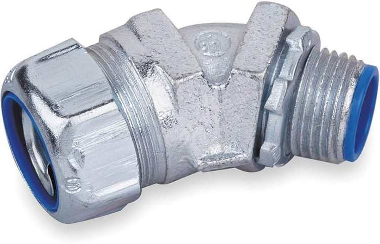 CONNECTOR 1/2INCH 45DEGREE LIQUID TIGHT CONNECTOR 1/2INCH 45DEGREE LIQUID TIGHT