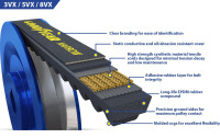 GOODYEAR TIRE & RUBBER V-BELT COGGED RAW EDGE 150X5/8X17/32IN
