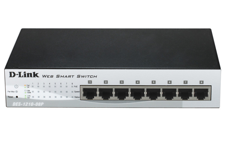 Коммутатор D-Link DES-1210-08P-C1A,