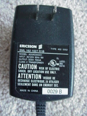 POWER SUPPLY 120VAC 6VDC 700MA POWER SUPPLY 120VAC 6VDC 700MA