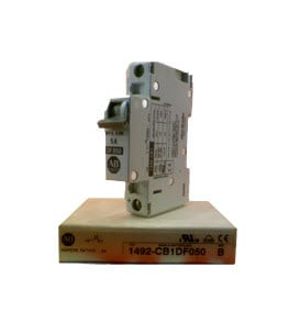 ALLEN BRADLEY 1492-CB-1-DF-050 1492 ENERGY LIMITING MINIATURE CIRCUIT BREAKER, 1 POLE, MAGNETIC TRIP RANGE 4.5...8 X RATED CURRENT (DC), 5.0 A ALLEN BRADLEY 1492-CB-1-DF-050 1492 ENERGY LIMITING MINIATURE CIRCUIT BREAKER, 1 POLE, MAGNETIC TRIP RANGE 4.5...8 X RATED CURRENT (DC), 5.0 A