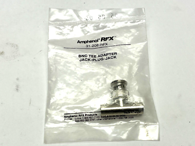 CONNECTOR RF BNC TEE JACK-PLUG-JACK CONNECTOR RF BNC TEE JACK-PLUG-JACK