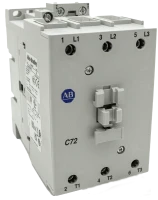 ALLEN BRADLEY 100-C72DJ00 CONTACTOR, SCREW TERMINALS, 40KW/400V, COIL 2 TERMINALS, COIL TERMINALS AT LINE SIDE, CONTROL VOLTAGE 24V DC WITH DIODE, NO AUXILIARY CONTACT, SINGEL PACK