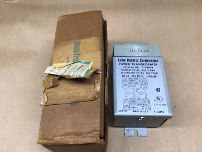 ACME ELECTRIC T-53004 TRANSFORMER 240X480V PRI 120/240SEC 50VA ACME ELECTRIC T-53004 TRANSFORMER 240X480V PRI 120/240SEC 50VA