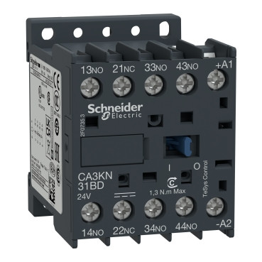 GROUPE SCHNEIDER CA3-KN31BD3  CONTROL RELAY 600VAC 10AMP IEC +OPTIONS