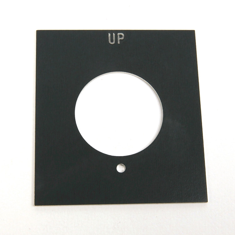 ALLEN BRADLEY 800H-Y56 LEGEND PLATE,UP ALUMINUM