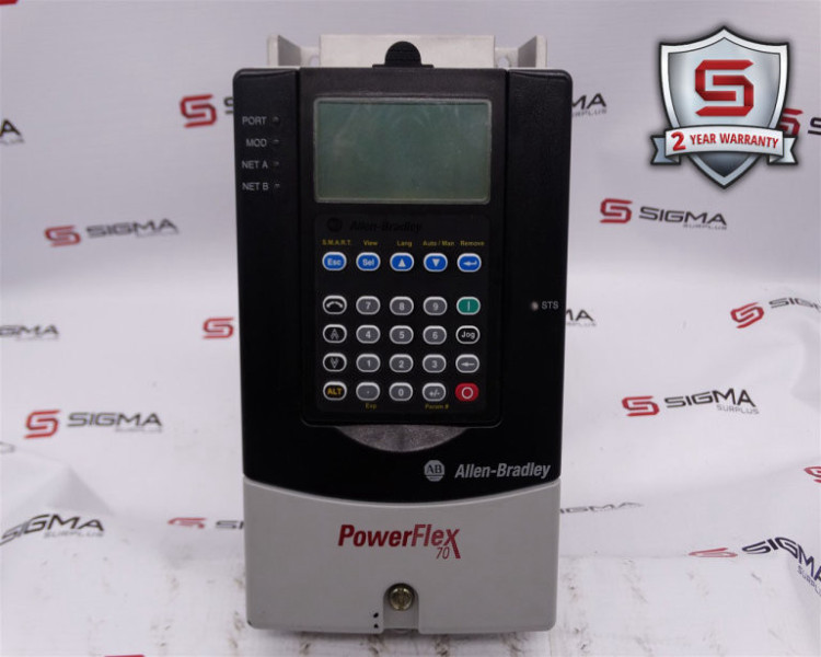 ALLEN BRADLEY 20AB4P2A0AYNNNNN DRIVE POWERFLEX 20A 240VAC 3PHASE W/O KEYPAD ALLEN BRADLEY 20AB4P2A0AYNNNNN DRIVE POWERFLEX 20A 240VAC 3PHASE W/O KEYPAD