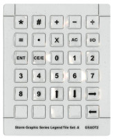 STORM GSC0T203 SWITCH LEGEND PLATE; FOR USE WITH:STORM GFX SERIES; BACKGROUND COLOR:#PNF ;ROHS COMPLIANT: YES