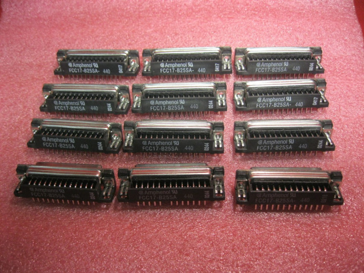 AMPHENOL FCC17B25SA410 PRICE/EA (MIN PURCH= 80) - CONNECTOR, DSUB FLTR, RCPT, 25POS, 470PF; NO. OF CONTACTS:25; D SUB SHELL SIZE:DB; CONNECTOR BODY MATERIAL:METAL; GENDER:RE AMPHENOL FCC17B25SA410 PRICE/EA (MIN PURCH= 80) - CONNECTOR, DSUB FLTR, RCPT, 25POS, 470PF; NO. OF CONTACTS:25; D SUB SHELL SIZE:DB; CONNECTOR BODY MATERIAL:METAL; GENDER:RE