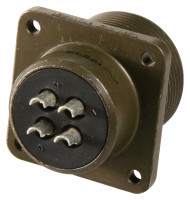 AMPHENOL MS3100A-18-1P CIRCULAR CONNECTOR RCPT, SIZE 18, 10POS, WALL; CONNECTOR TYPE:CIRCULAR MILITARY; CONNECTOR BODY MATERIAL:ALUMINIUM ALLOY; GENDER:RECEPTACLE; CONTACT G
