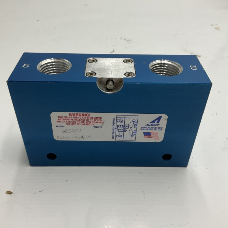 ALADCO INC 515001 CLEAN-CHECK VALVE 1/2 NPTF WITH FLUSH OVERRIDE