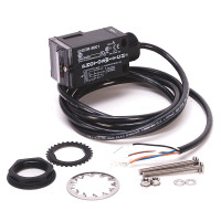 ALLEN BRADLEY 42GRR-9001 PHOTOELECTRIC SENSORS, TRANSMITTED BEAM, STANDARD AND TIMING, STANDARD ON/OFF, RELAY OUTPUT, 10 - 55 VDC OR 20 - 40 VAC, LIGHT/DARK SELECTABLE, SPDT EM RELAY, CABLE 2 M