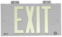 BRADY 112653B (112653) WALL MOUNTED EXIT SIGN SILVER