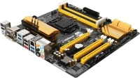 MB ASRock Z97M OC FORMULA LGA1150 Z97 3xPCI-E Dsub+DVI+HDMI GbLAN SATA MicroATX 4DDR-III. 4xUSB 3.0, 4xUSB 2.0, 1xESATA, 1xRJ-45 LAN, 1xVGA монитор, 1xDVI-D, 1xHDMI, 1xоптический S/PDIF-out, Line-in, Mic-in, Front-out, rear-out, sub/center-out