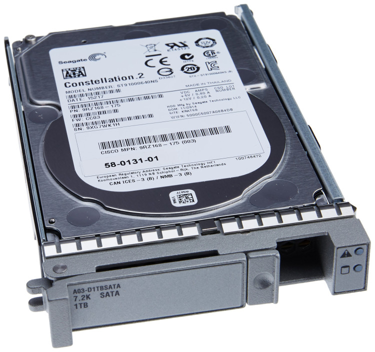 1TB 6Gb SATA 7.2K RPM SFF HDD/hot plug/drive sled mounted