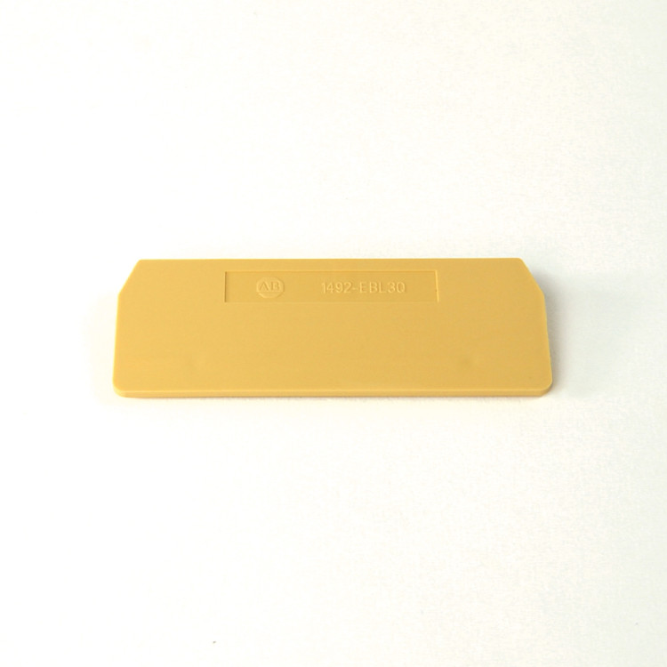ALLEN BRADLEY 1492-EBL3Q-Y END BARRIER, YELLOW, PKG. QTY. OF 50