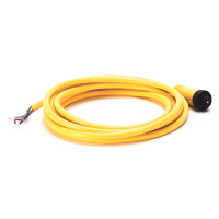 ALLEN BRADLEY 889N-F5AE-12F MINI/MINI PLUS, FEMALE, STRAIGHT, 5-PIN, PVC CABLE, YELLOW, UNSHIELDED, IEC COLOR CODED, NO CONNECTOR, 12 FEET (3.66 METERS)