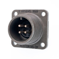 AMPHENOL MS3102R14S-2P CIRCULAR CONN, PLUG, SIZE 14S, 4POS, BOX; CONNECTOR TYPE:CIRCULAR MILITARY; CONNECTOR BODY MATERIAL:ALUMINIUM ALLOY; GENDER:PLUG; CONTACT GENDER:PIN;