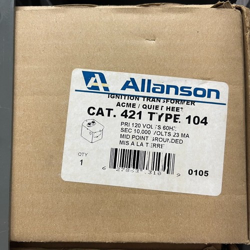 ALLANSON 421-104 120/10000 ACME, QUIET HEET ALLANSON 421-104 120/10000 ACME, QUIET HEET