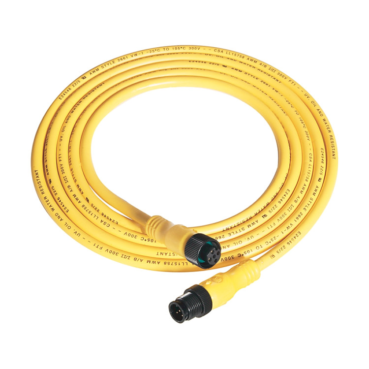 ALLEN BRADLEY 889D-F5AC-5 CONNECTION SYSTEM, DC MICRO, CORDSET FEMALE, 5 PIN, STRAIGHT, 22AWG, 300 V, 3 A, MOLDED OIL-RESISTANT POLYURETHANE BODY, 5 M