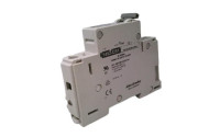 ALLEN BRADLEY 1492-CB-1-D-G-030 1492 ENERGY LIMITING MINIATURE CIRCUIT BREAKER, 1 POLE, MAGNETIC TRIP RANGE 9...16 X RATED CURRENT (DC), 3.0 A
