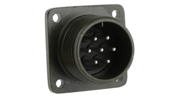 AMPHENOL MS3102A-16S-1S CIRCULAR CONN, RCPT, SIZE 16S, 7POS, BOX; CONNECTOR TYPE:CIRCULAR MILITARY; CONNECTOR BODY MATERIAL:ALUMINIUM ALLOY; GENDER:RECEPTACLE; CONTACT GENDER