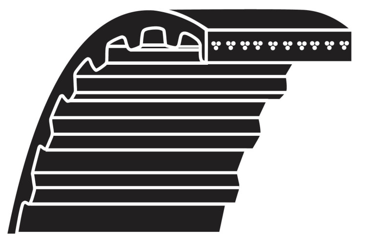 PIRELLI TIMING BELT 63IN-LENGTH 2IN-WIDTH 1/2IN-PITCH PIRELLI TIMING BELT 63IN-LENGTH 2IN-WIDTH 1/2IN-PITCH