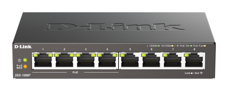 Коммутатор D-Link DGS-1008P-C1A, Коммутатор D-Link DGS-1008P-C1A,