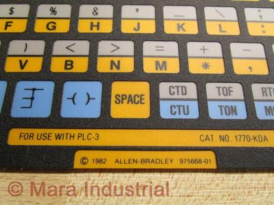 ALLEN BRADLEY 1770-KDA KEYTOP OVERLAY FOR 1770-T4 PLC-3 ALLEN BRADLEY 1770-KDA KEYTOP OVERLAY FOR 1770-T4 PLC-3