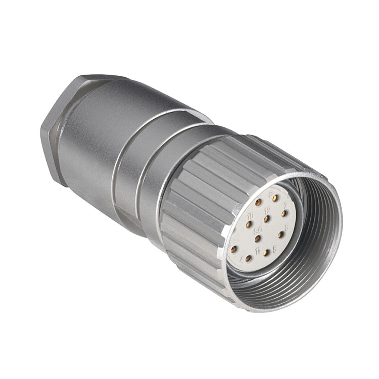 ALLEN BRADLEY 889M-M12AH-T CONNECTION SYSTEM, FIELD ATTACHABLE M23, SOLDER CONNECTOR, STRAIGHT MALE