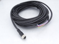 ALLEN BRADLEY 889D-F8AB-10 DC MICRO (M12), FEMALE, STRAIGHT, 8-PIN, PVC CABLE, BLACK, UNSHIELDED, IEC COLOR CODED, NO CONNECTOR, 10 METER (32.8 FEET)