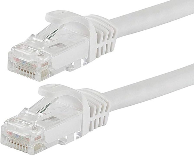 PATCH CORD CABLE 10FEET 4PAIR TO MC6 WHITE PATCH CORD CABLE 10FEET 4PAIR TO MC6 WHITE