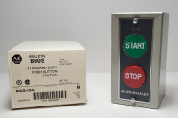 ALLEN BRADLEY 800S-2SA STANDARD DUTY STATIONS - MOMENTARY CONTACT BUTTONS - TYPE 1START-STOP, N.O. - N.C.