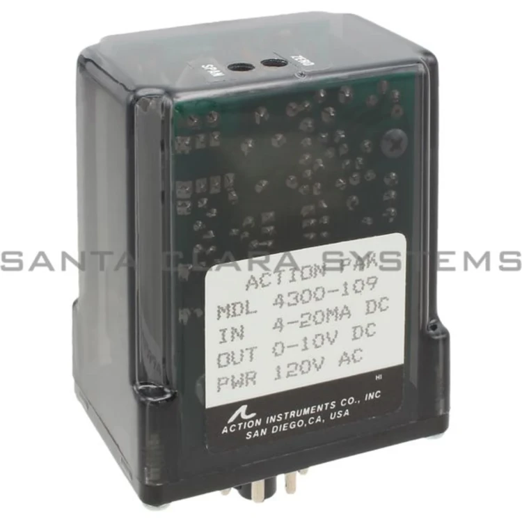 ACTION INSTRUMENTS 4300-109 SIGNAL CONDITIONER 24VDC 4-20MA ACTION INSTRUMENTS 4300-109 SIGNAL CONDITIONER 24VDC 4-20MA
